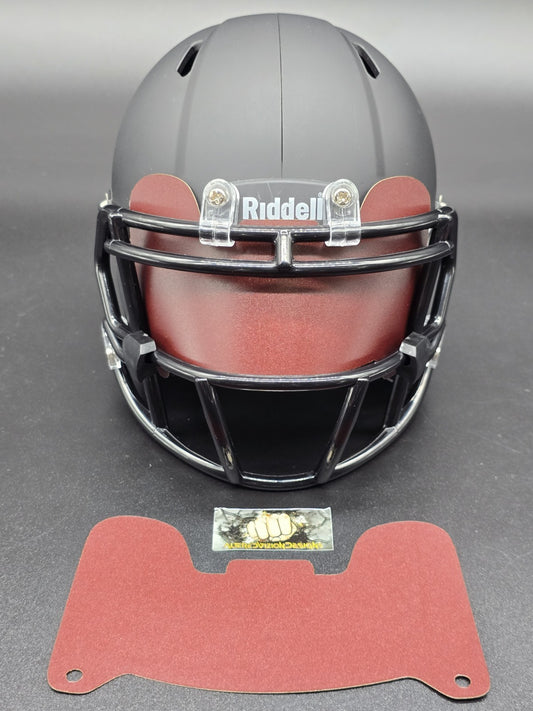 Custom Brown Matte Mini Helmet Visor (Thin Flexi Style)  Riddell compatible
