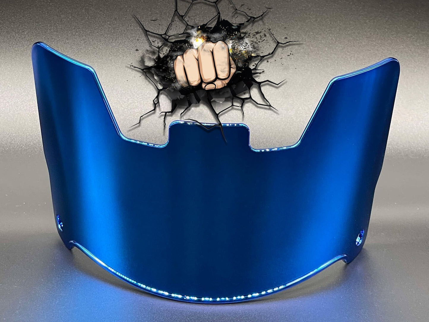 UV Chrome Plated Full Size Visor (Display Only) Replica,Speed,Schutt,Flex, Etc..