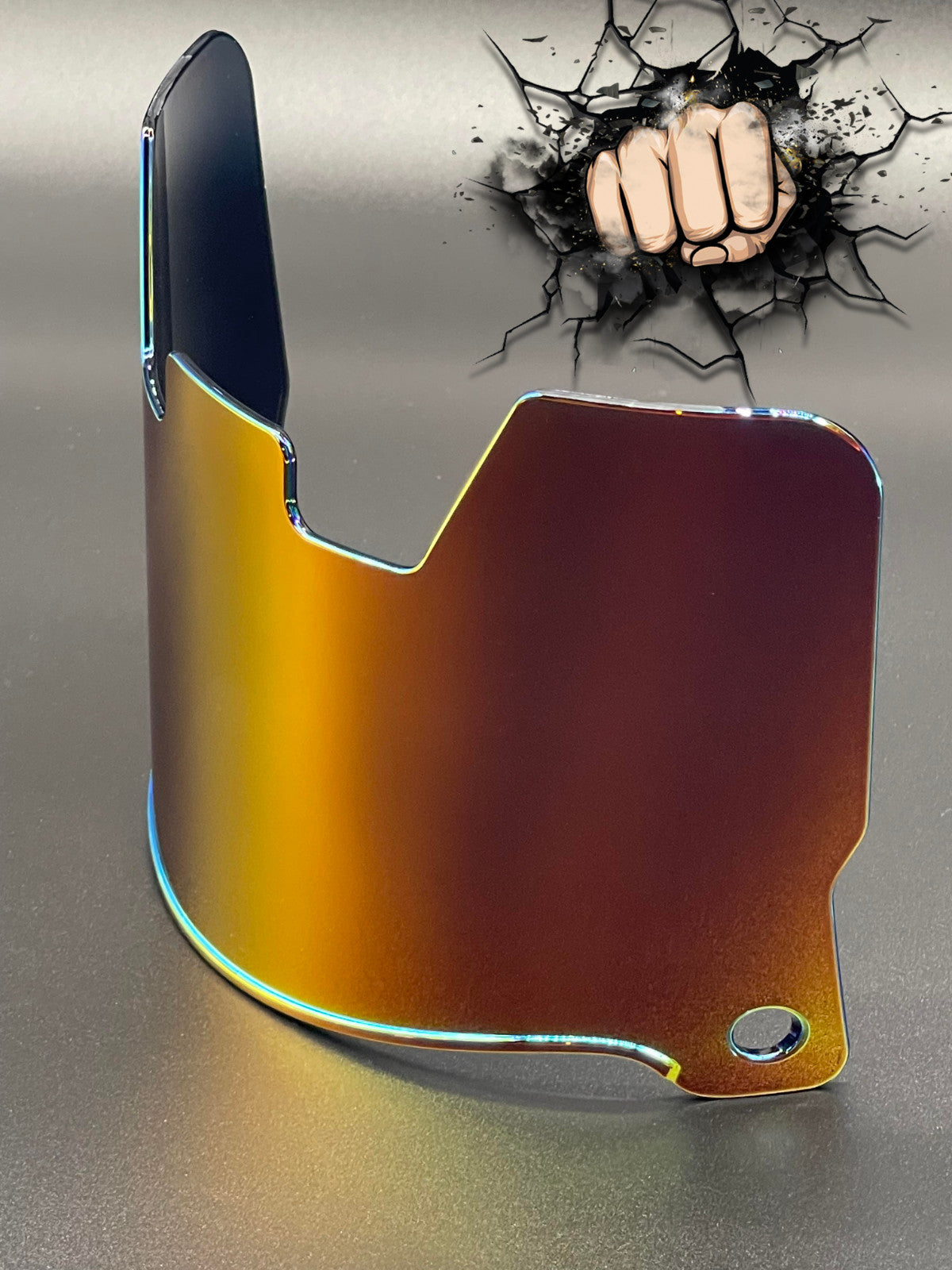 Orange Red Chrome mirror Full Size Helmet Visor Replica/Speed/Flex Compatible