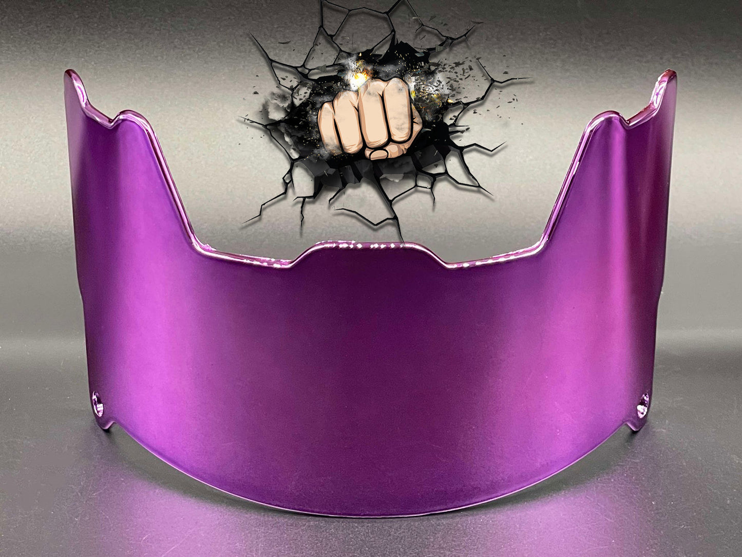 UV Chrome Plated Full Size Visor (Display Only) Replica,Speed,Schutt,Flex, Etc..