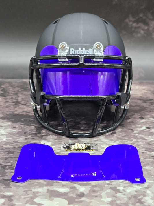 Custom Purple Gloss Mini Helmet Visor (Thin Flexi Style)  Riddell compatible