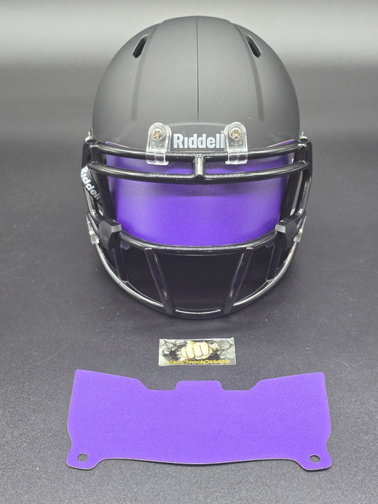 Custom Purple Matte Mini Helmet Visor (Thin Flexi Style)  Riddell compatible
