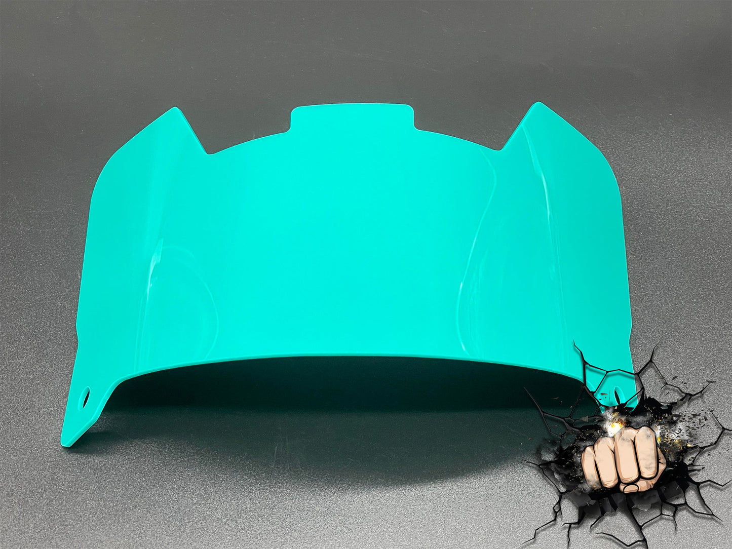 Teal Green Full Size Visor (Display Only) Replica/Speed/Flex Compatible