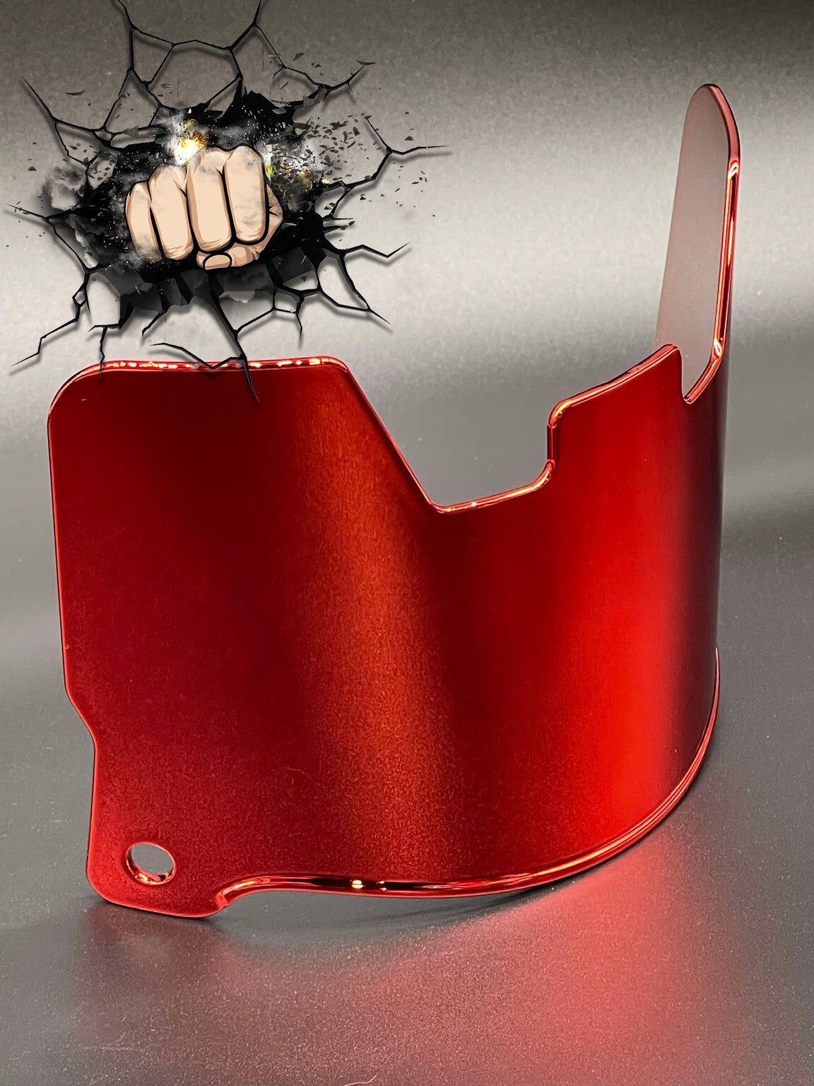 UV Chrome Plated Full Size Visor (Display Only) Replica,Speed,Schutt,Flex, Etc..