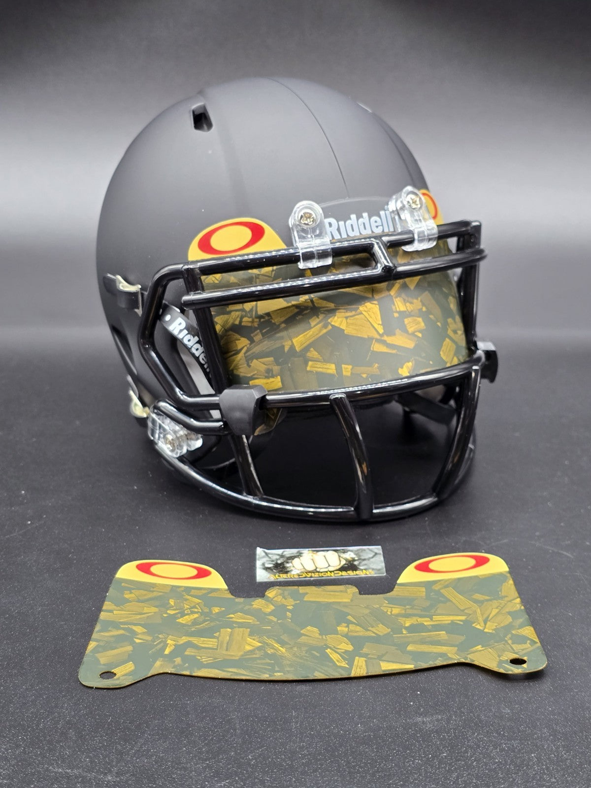 Oakley Matte Flexi-Style Mini Helmet Visor - Riddell Speed Authentic compatible