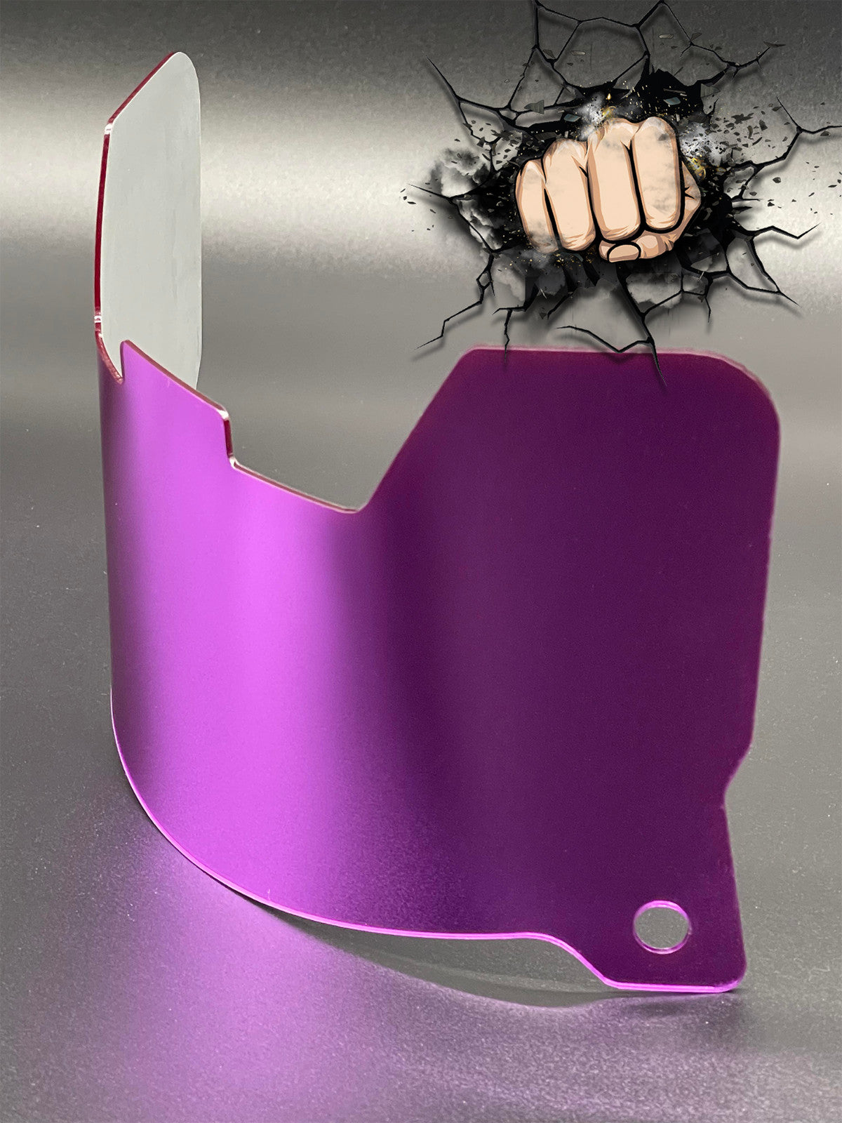 Light Purple Chrome Full Size Visor (Display Only) Replica/Speed/Flex Compatible