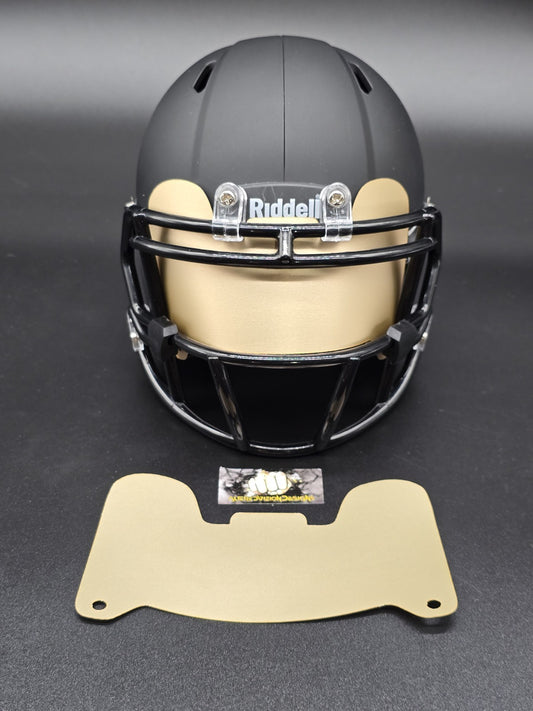 Custom Tan Blaze Mini Helmet Visor (Thin Flexi Style)  Riddell compatible