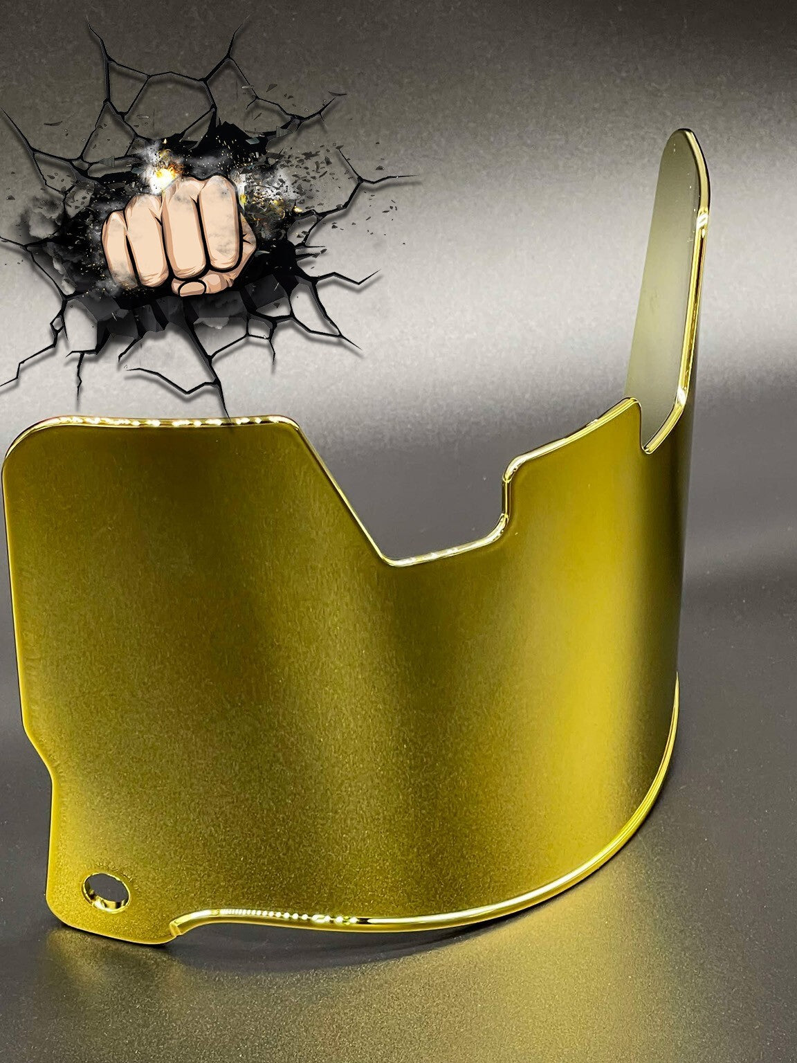 UV Chrome Plated Full Size Visor (Display Only) Replica,Speed,Schutt,Flex, Etc..