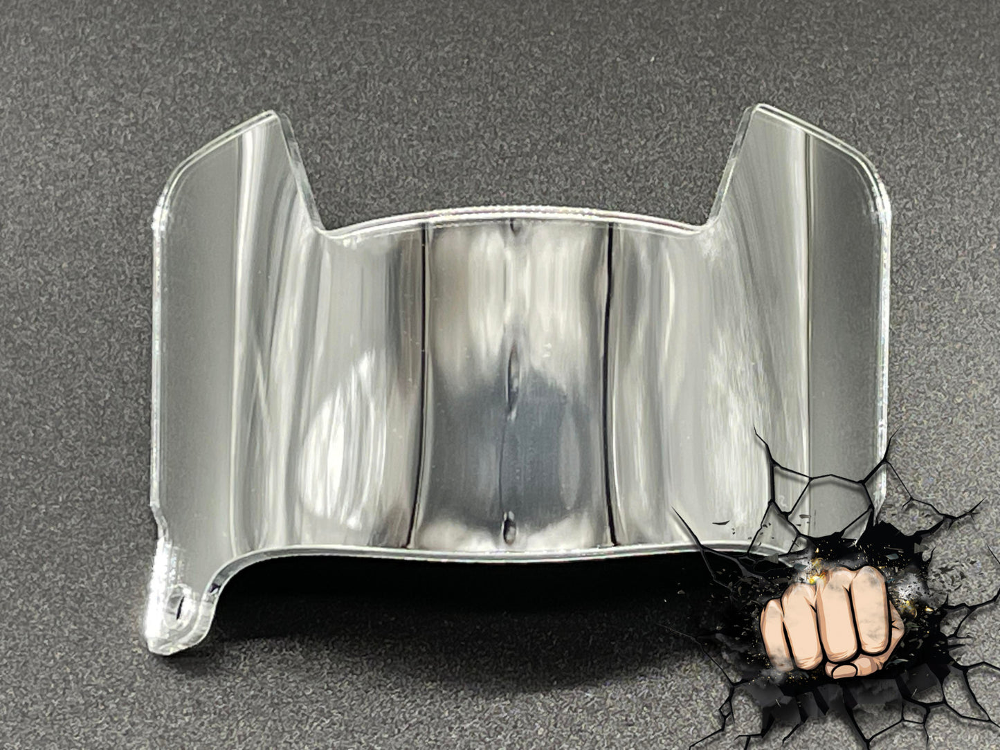 Mini Helmet Chrome Mirror And Gloss Visors (Hard Style) Riddell Compatible