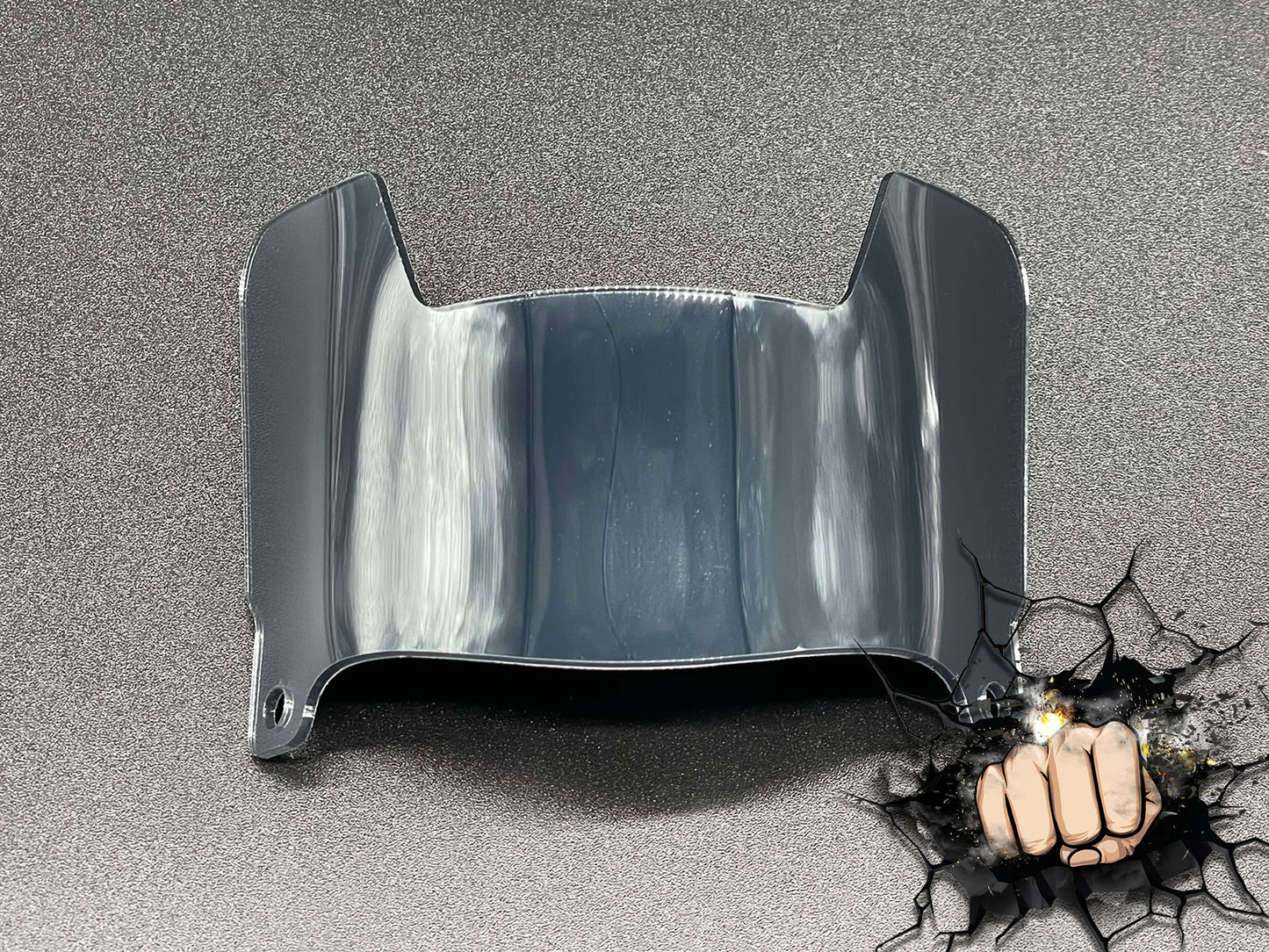 Mini Helmet Chrome Mirror And Gloss Visors (Hard Style) Riddell Compatible