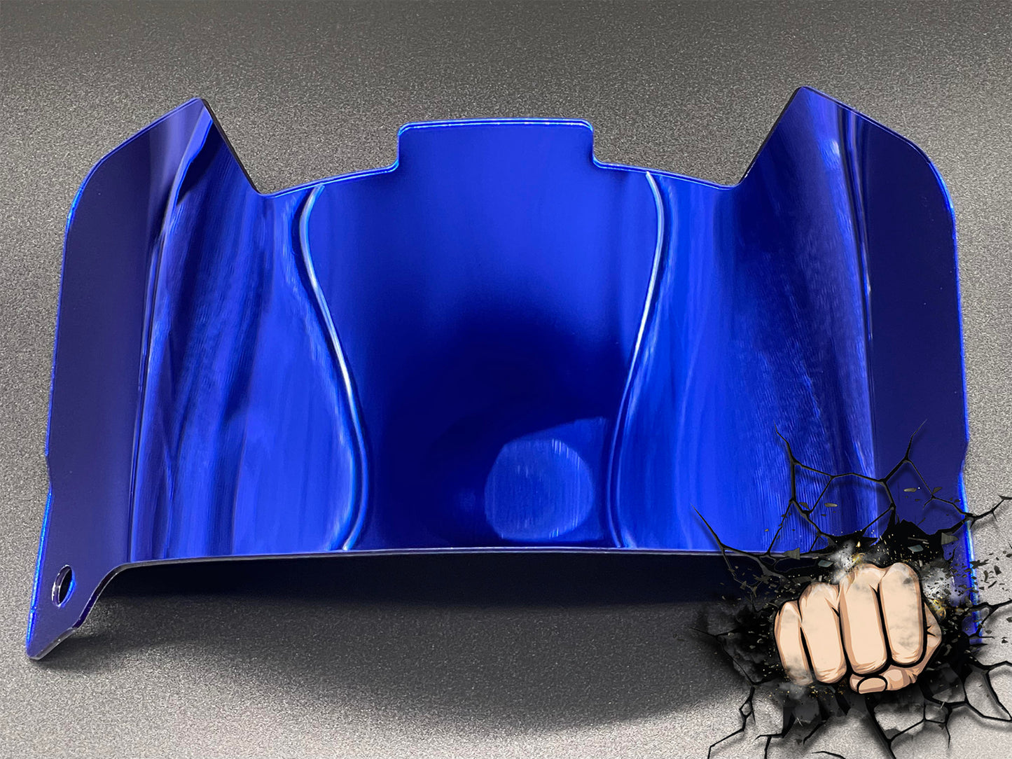 Dark Blue Chrome Full Size Visor (Display Only) Replica/Speed/Flex Compatible