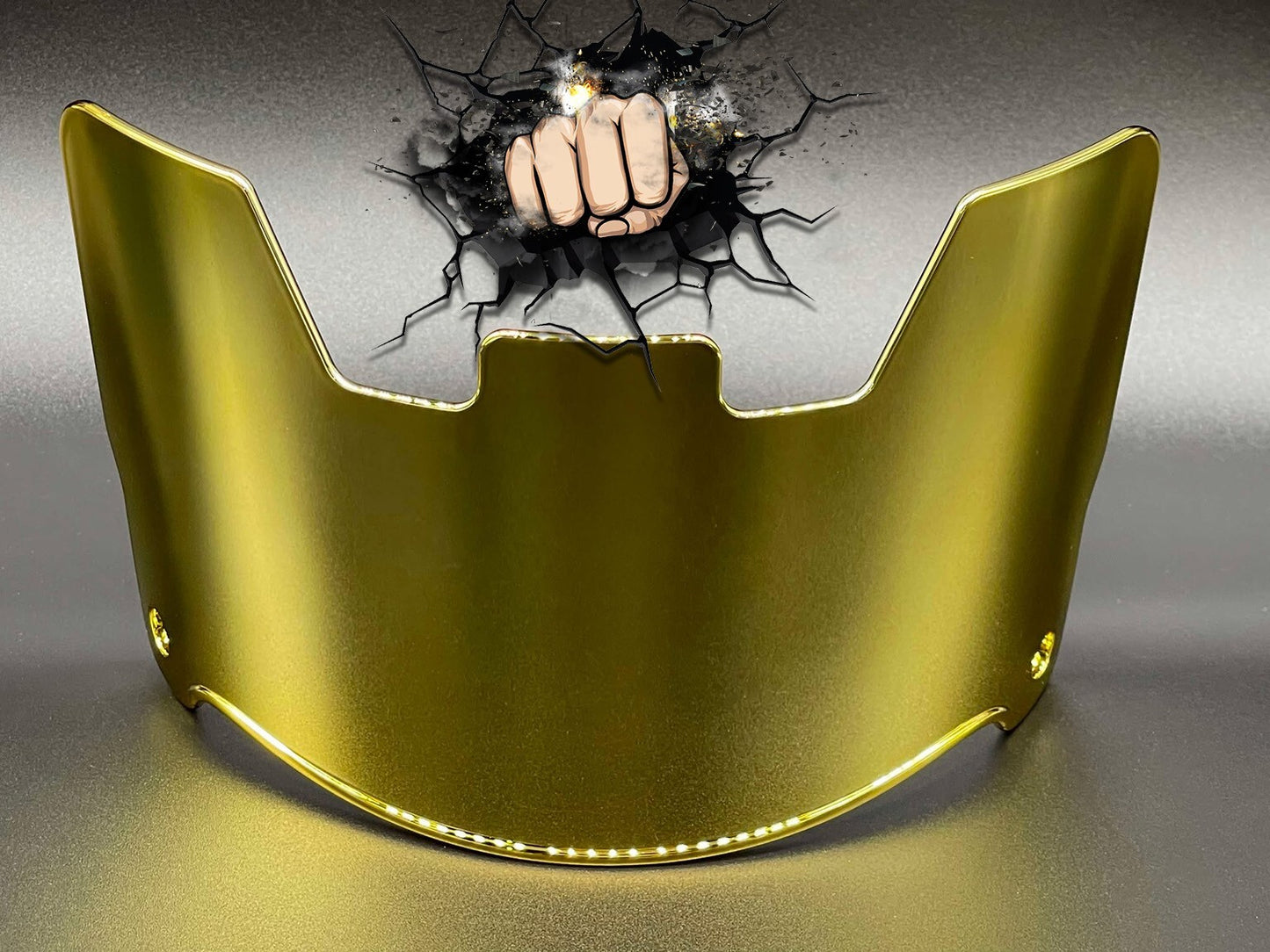 UV Chrome Plated Full Size Visor (Display Only) Replica,Speed,Schutt,Flex, Etc..