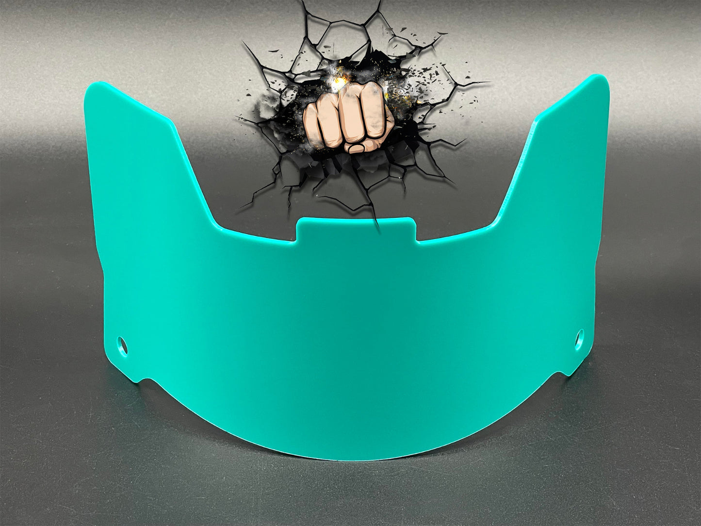 Teal Green Full Size Visor (Display Only) Replica/Speed/Flex Compatible