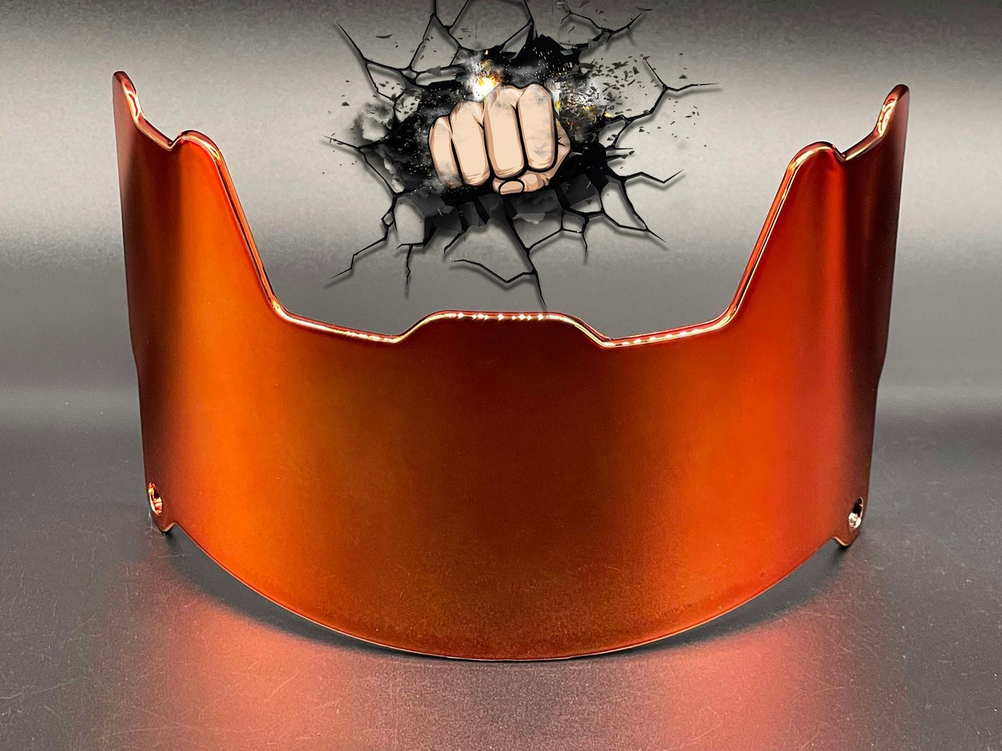 UV Chrome Plated Full Size Visor (Display Only) Replica,Speed,Schutt,Flex, Etc..