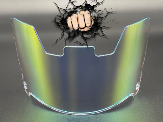 Clear Gold Chrome mirror Full Size Helmet Visor Replica/Speed/Flex Compatible