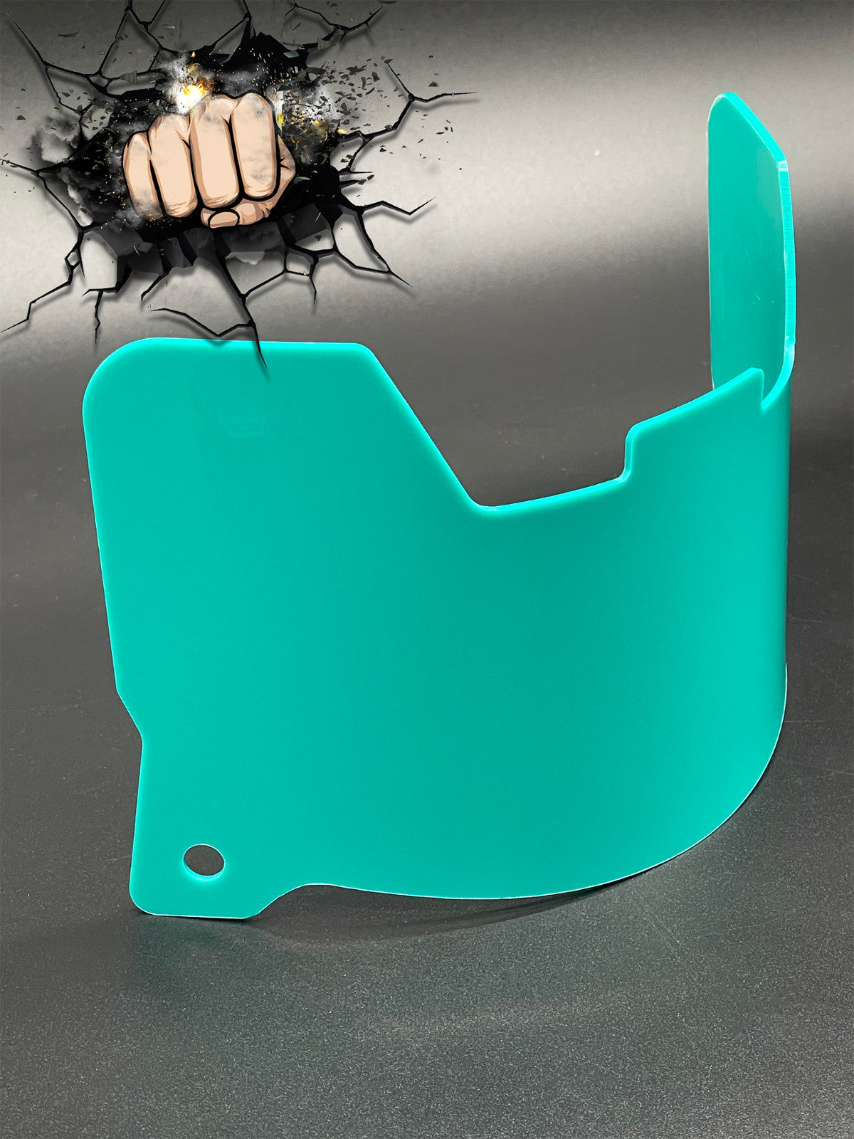 Teal Green Full Size Visor (Display Only) Replica/Speed/Flex Compatible