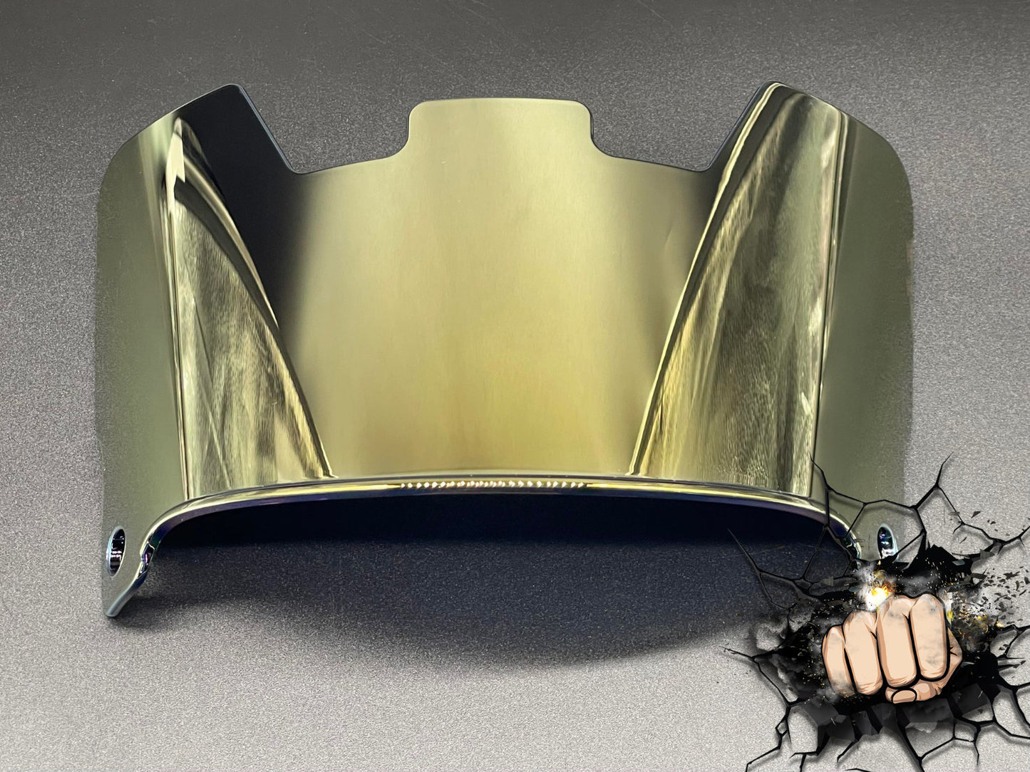 Gold Chrome mirror Full Size Helmet Visor Replica/Speed/Flex Compatible