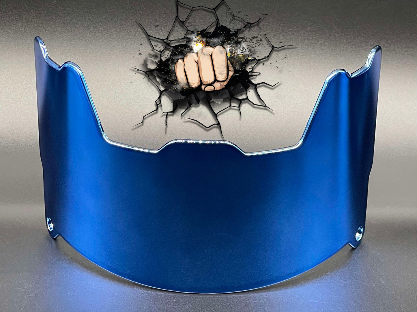 UV Chrome Plated Full Size Visor (Display Only) Replica,Speed,Schutt,Flex, Etc..