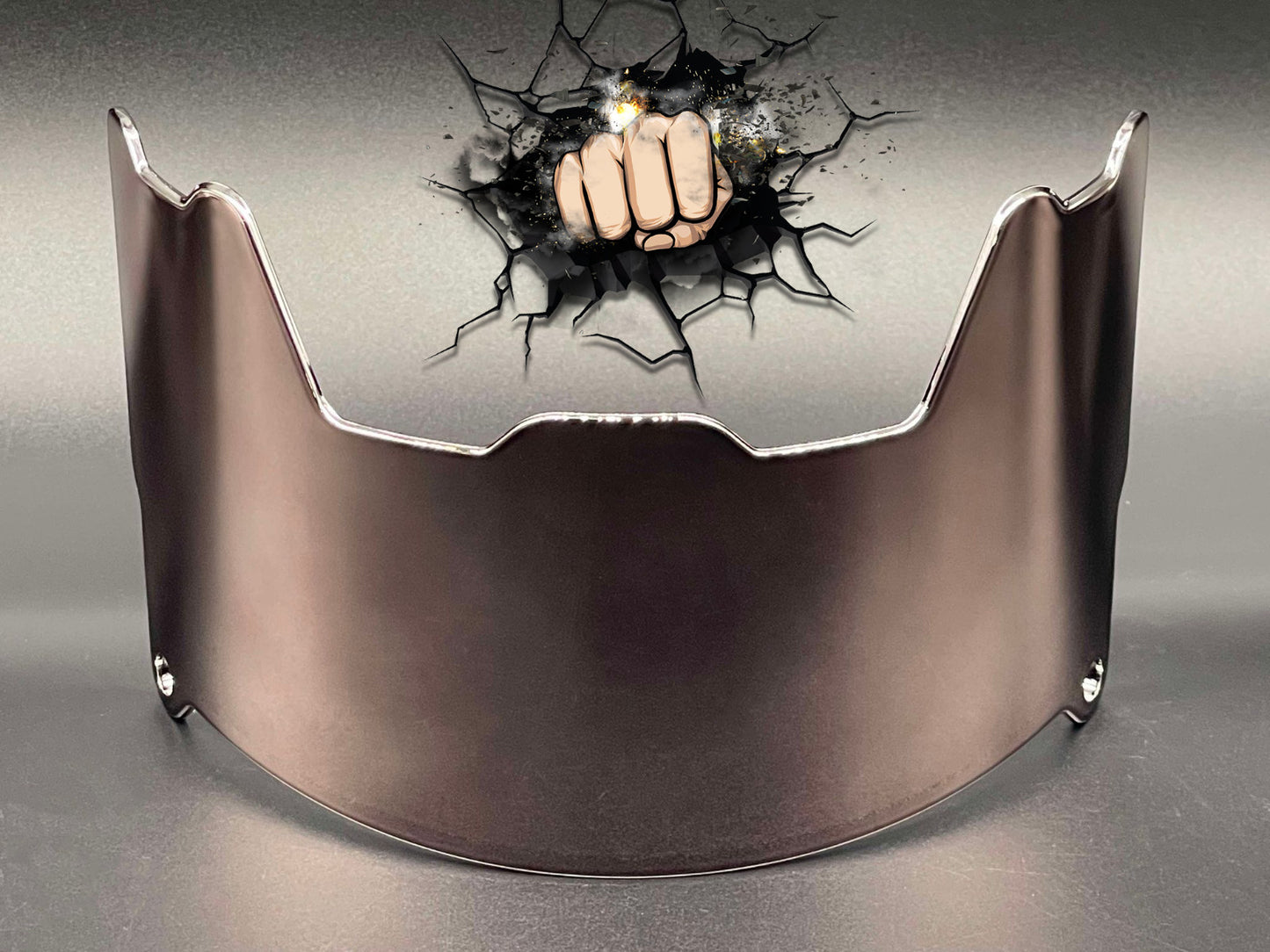 UV Chrome Plated Full Size Visor (Display Only) Replica,Speed,Schutt,Flex, Etc..