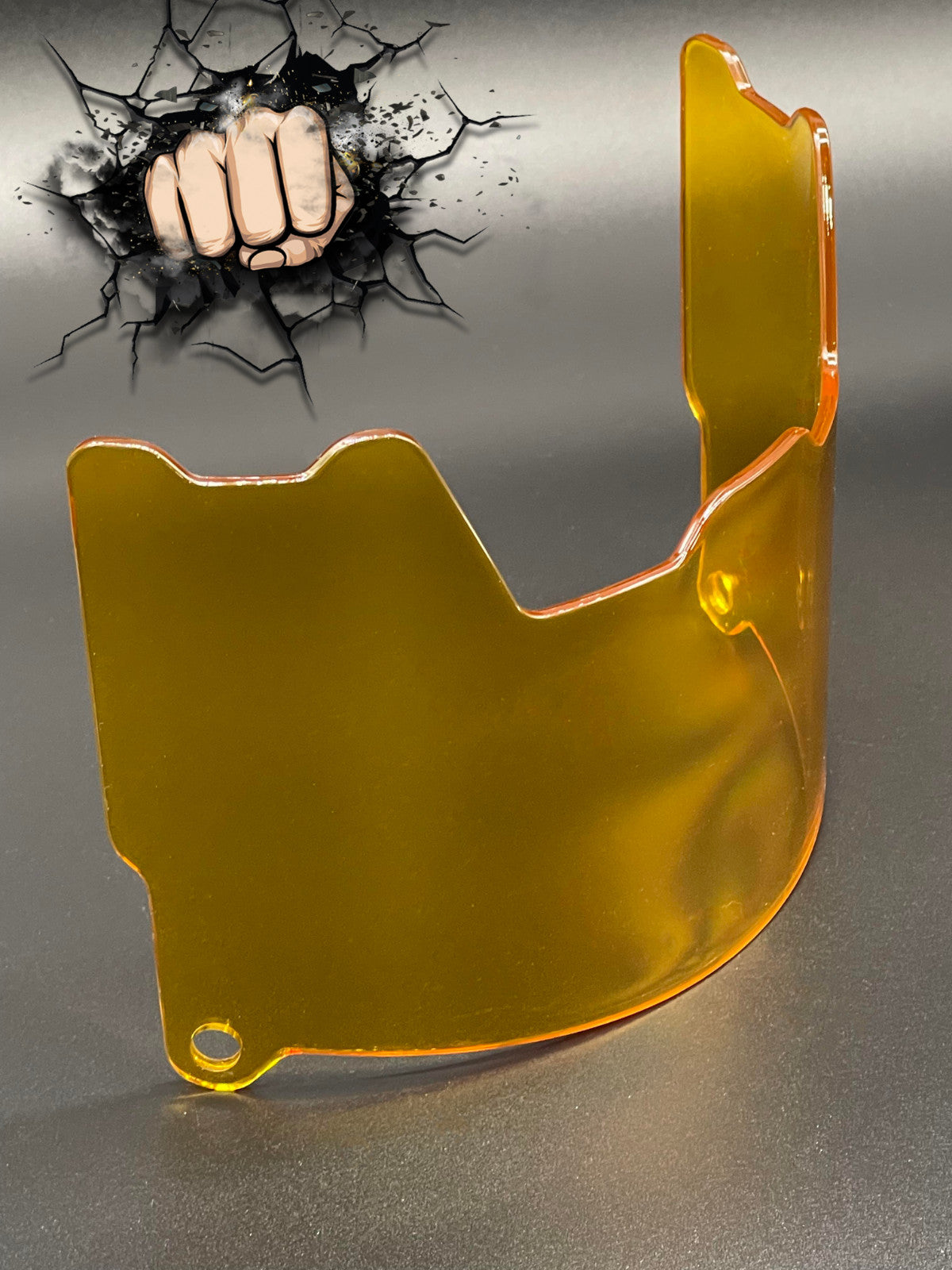 Clear Yellow Full Size Helmet Visor Replica/Speed/Flex Compatible