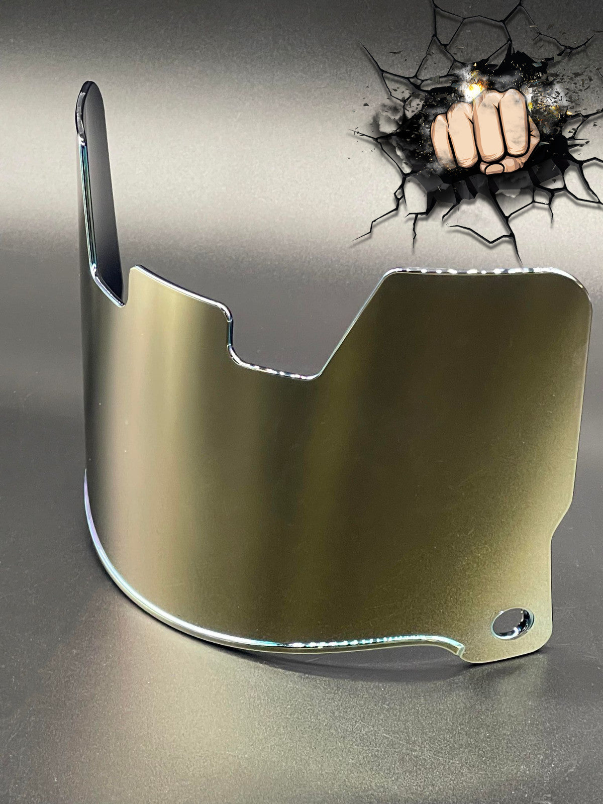 Gold Chrome mirror Full Size Helmet Visor Replica/Speed/Flex Compatible