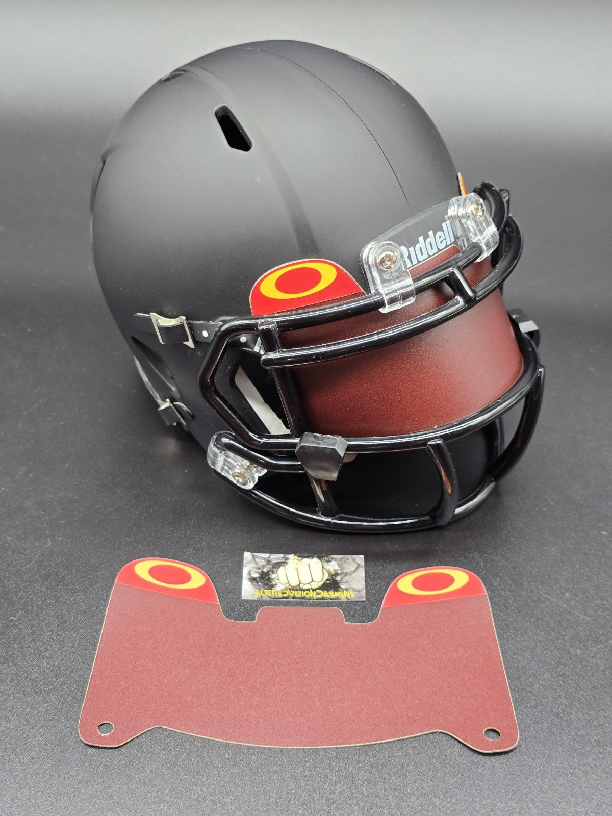 Oakley Matte Flexi-Style Mini Helmet Visor - Riddell Speed Authentic compatible