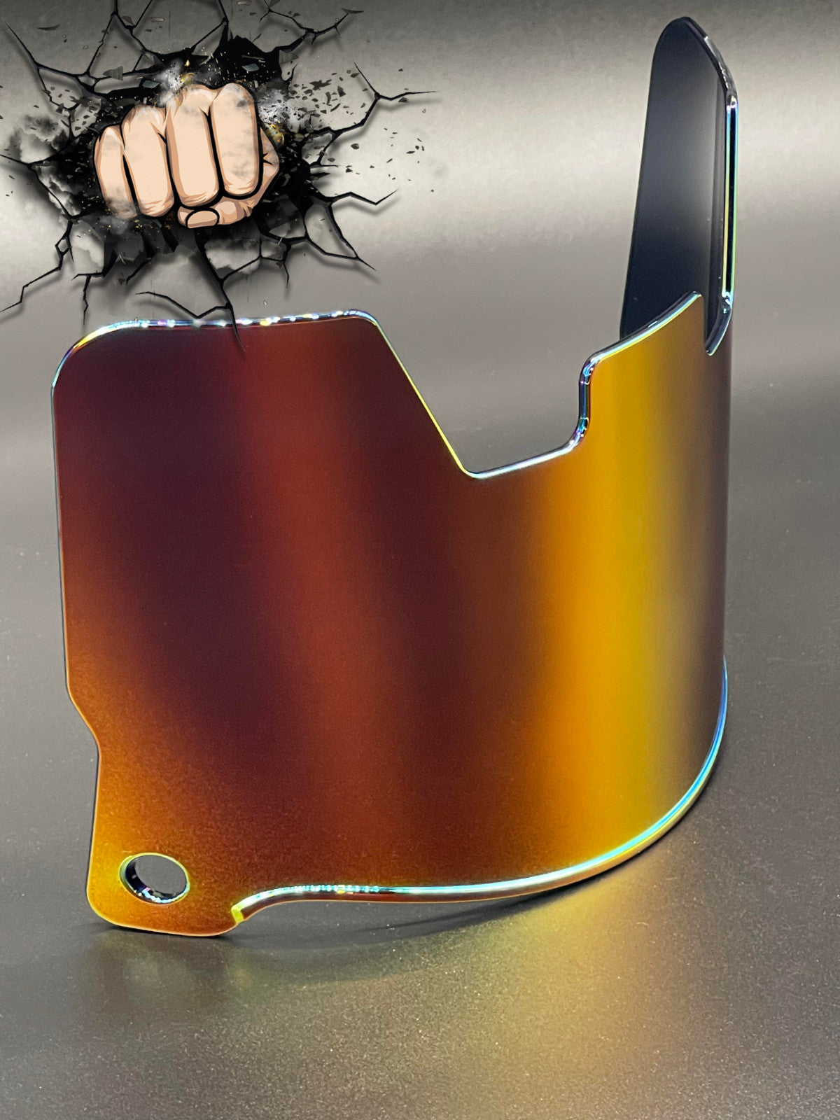 Orange Red Chrome mirror Full Size Helmet Visor Replica/Speed/Flex Compatible