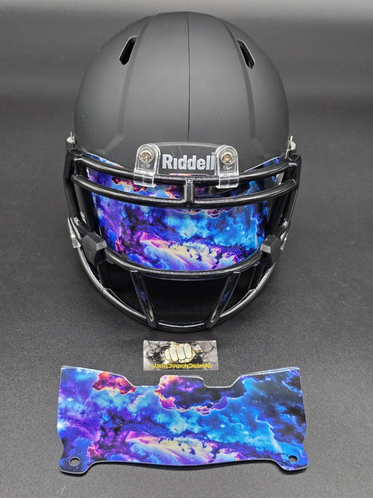 Custom Cosmic Sky Mini Helmet Visor (Thin Flexi Style)  Riddell compatible