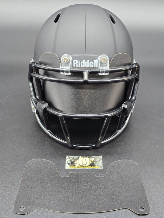 Custom Gray Matte Mini Helmet Visor (Thin Flexi Style)  Riddell compatible