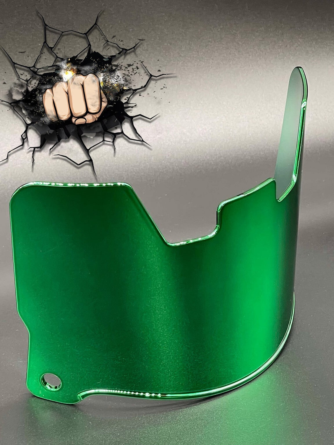 UV Chrome Plated Full Size Visor (Display Only) Replica,Speed,Schutt,Flex, Etc..