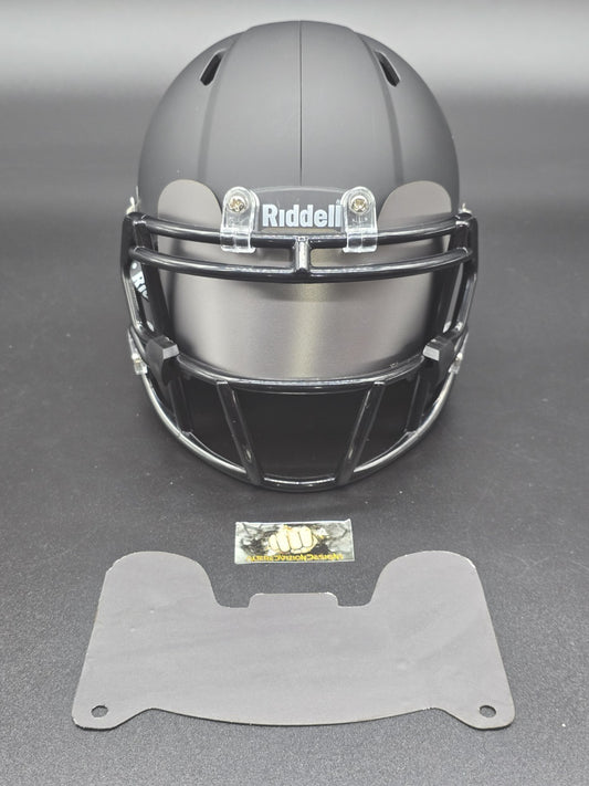 Custom Dark Gray Blaze Mini Helmet Visor (Thin Flexi Style)  Riddell compatible