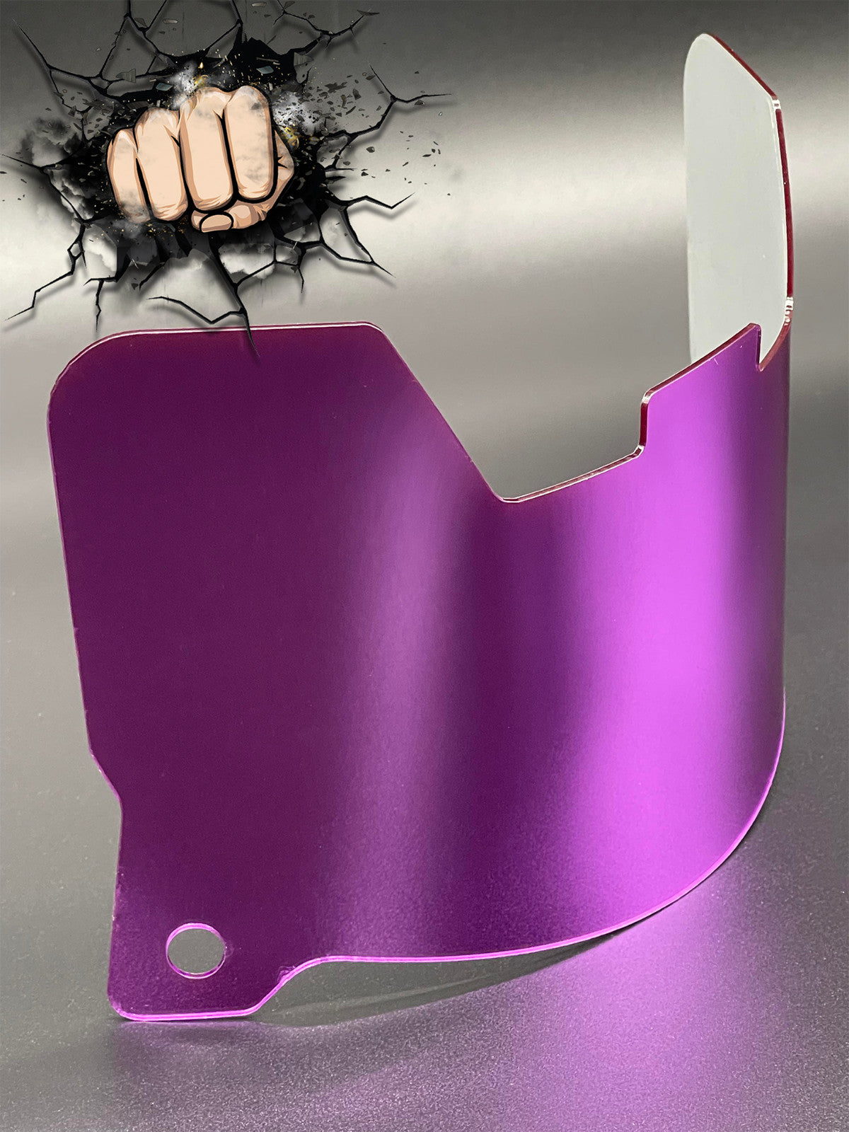 Light Purple Chrome Full Size Visor (Display Only) Replica/Speed/Flex Compatible