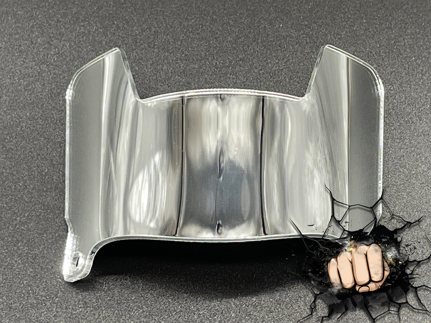 Mini Helmet Chrome Mirror And Gloss Visors (Hard Style) Riddell Compatible