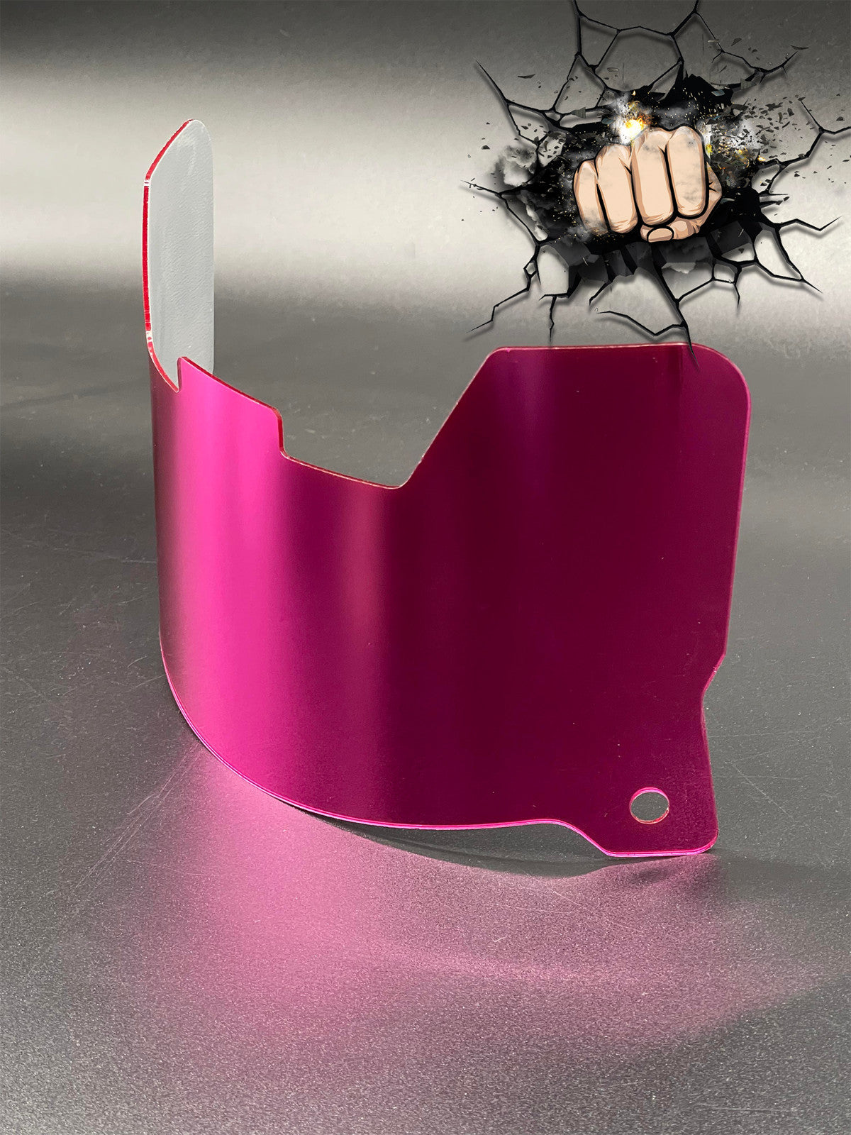 Hot Pink Chrome Full Size Visor (Display Only) Replica/Speed/Flex Compatible