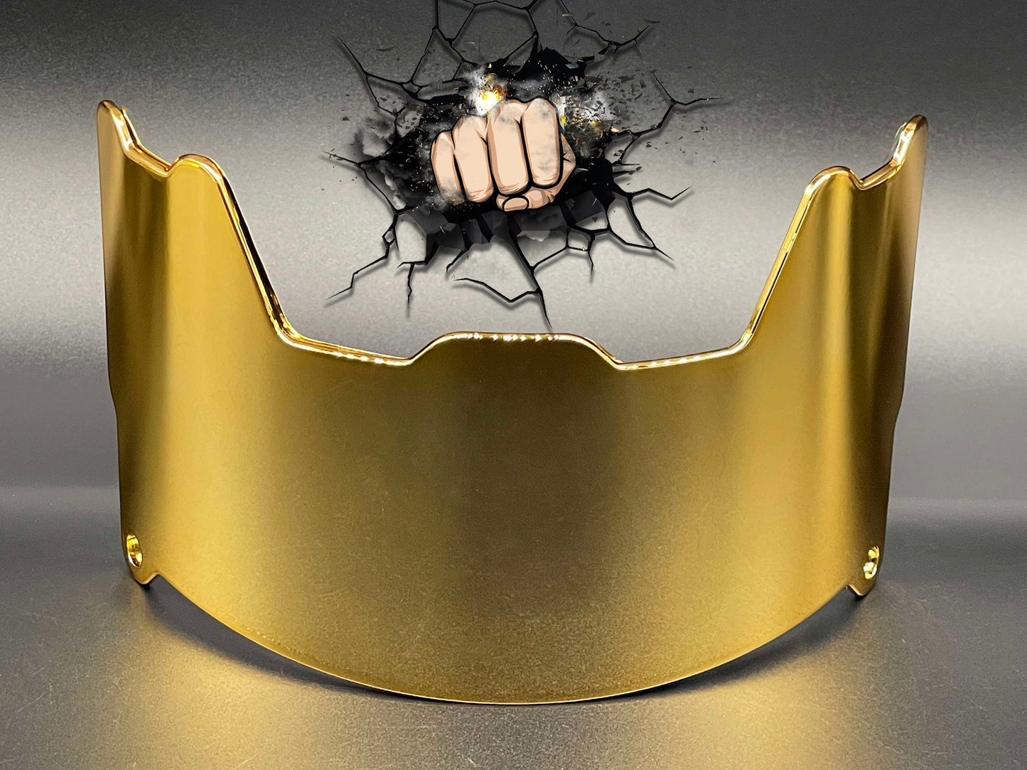 UV Chrome Plated Full Size Visor (Display Only) Replica,Speed,Schutt,Flex, Etc..
