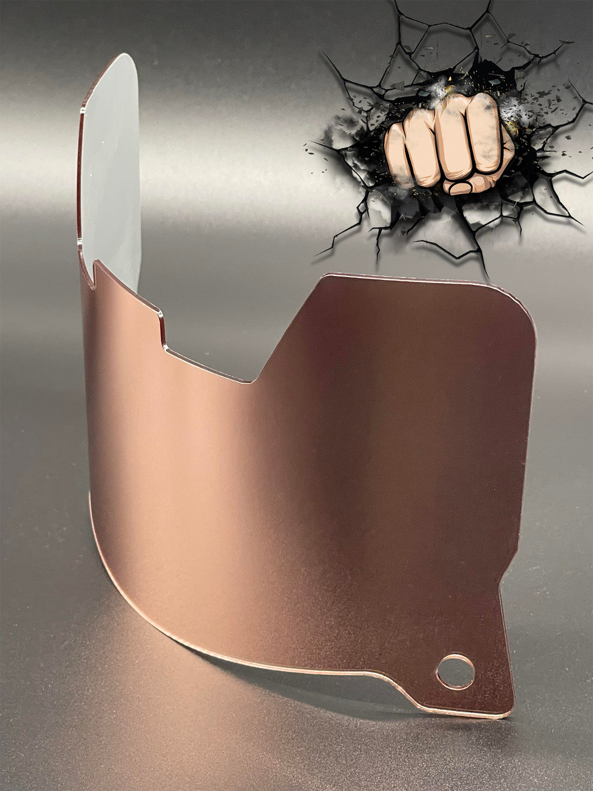 Light Pink Chrome Full Size Visor (Display Only) Replica/Speed/Flex Compatible