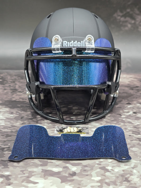 Custom Gloss Metallic Mini Helmet Visor (Thin Flexi Style)  Riddell compatible