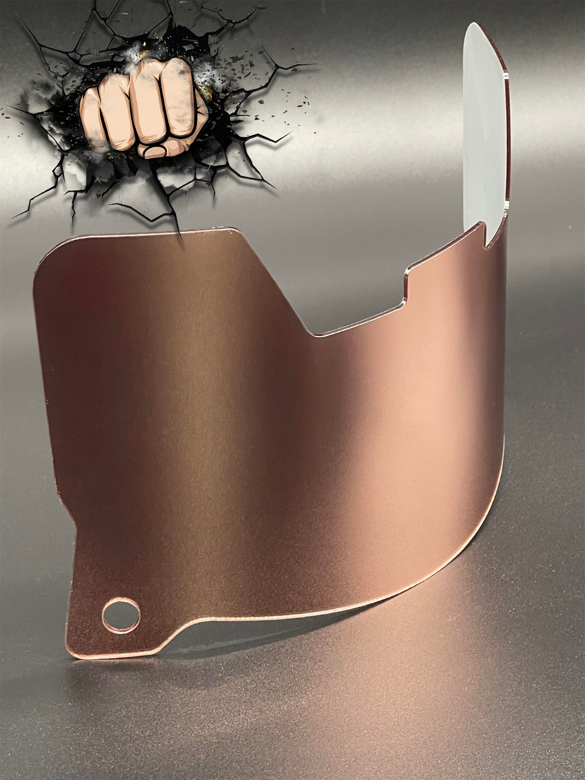 Light Pink Chrome Full Size Visor (Display Only) Replica/Speed/Flex Compatible