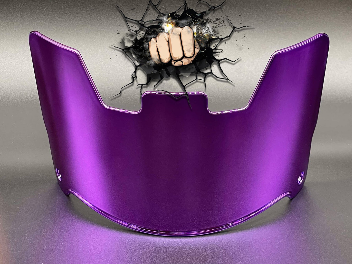 UV Chrome Plated Full Size Visor (Display Only) Replica,Speed,Schutt,Flex, Etc..