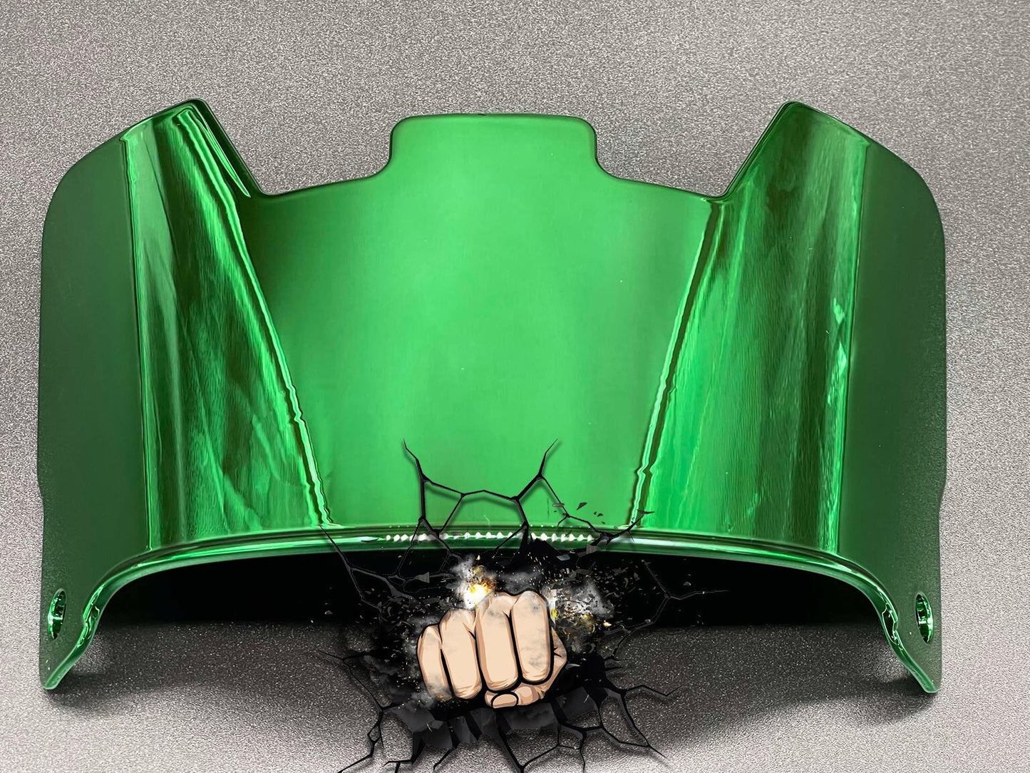 UV Chrome Plated Full Size Visor (Display Only) Replica,Speed,Schutt,Flex, Etc..