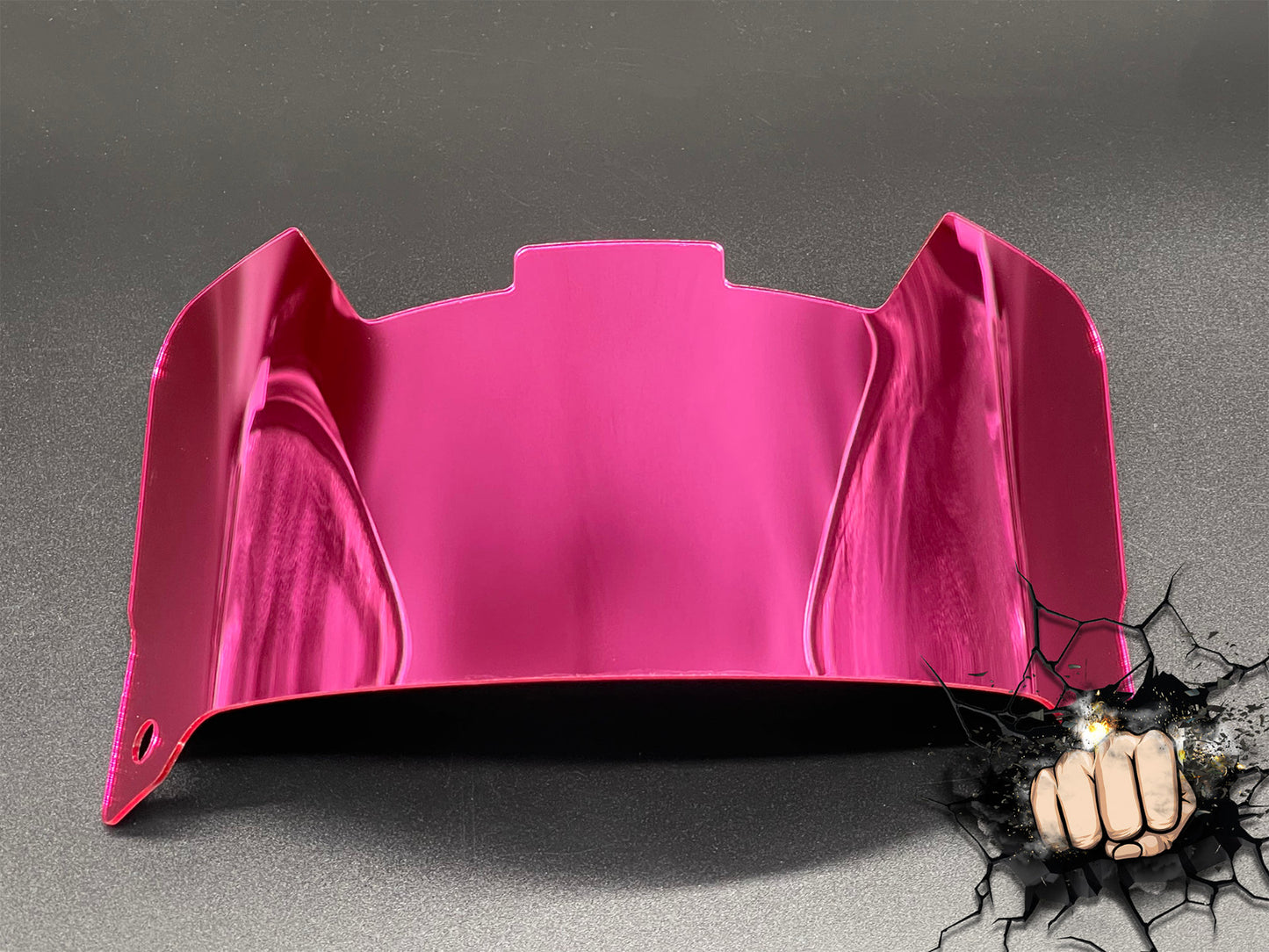 Hot Pink Chrome Full Size Visor (Display Only) Replica/Speed/Flex Compatible