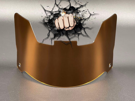 Brown Chrome Full Size Visor (Display Only) Replica/Speed/Flex Compatible