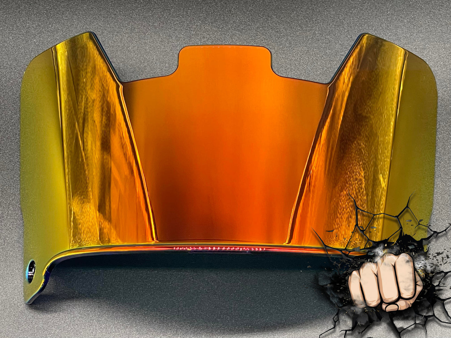 Orange Red Chrome mirror Full Size Helmet Visor Replica/Speed/Flex Compatible