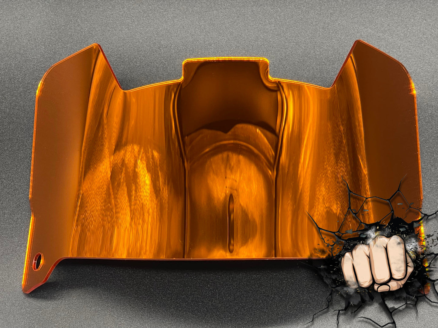 Orange Chrome Full Size Helmet Visor (Display Only)Replica/Speed/Flex Compatible