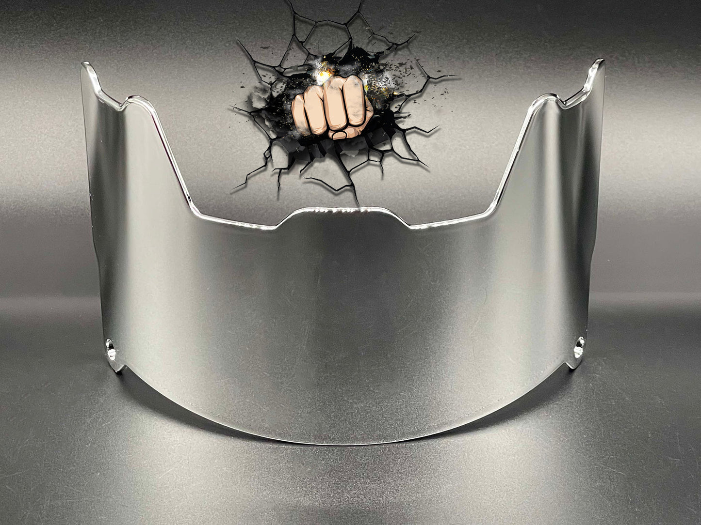 UV Chrome Plated Full Size Visor (Display Only) Replica,Speed,Schutt,Flex, Etc..