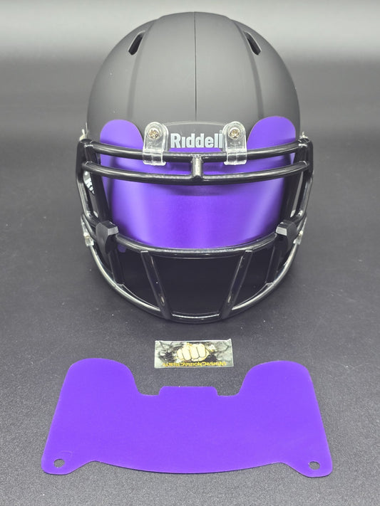 Custom Purple Blaze Mini Helmet Visor (Thin Flexi Style)  Riddell compatible