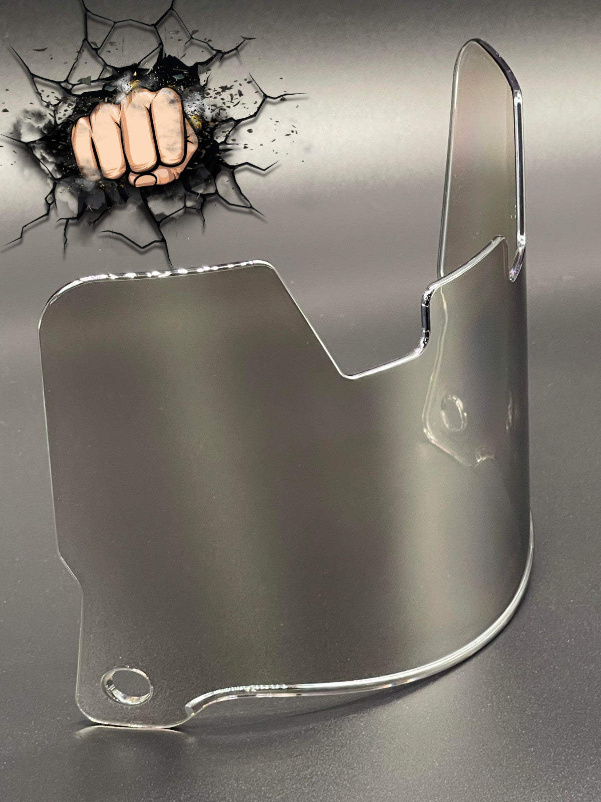 Ice Clear Silver Chrome Full Size Helmet Visor Replica/Speed/Flex Compatible