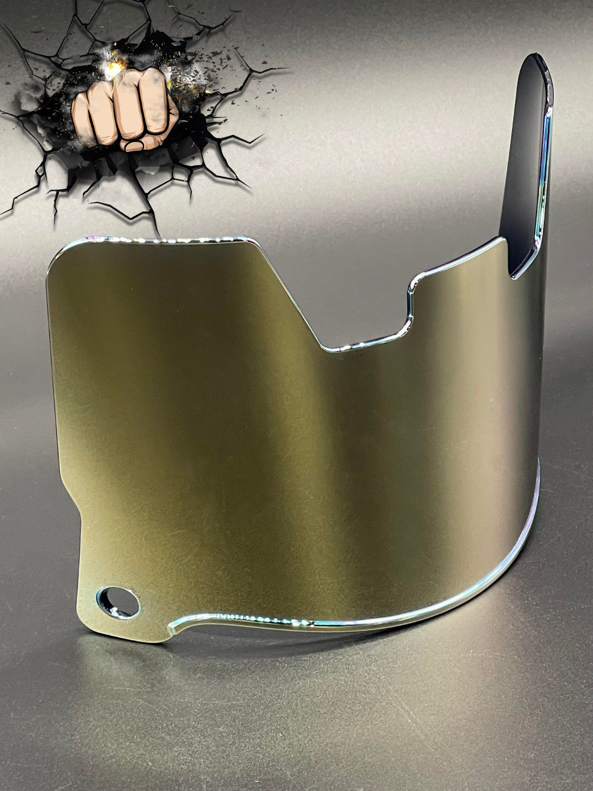 Gold Chrome mirror Full Size Helmet Visor Replica/Speed/Flex Compatible
