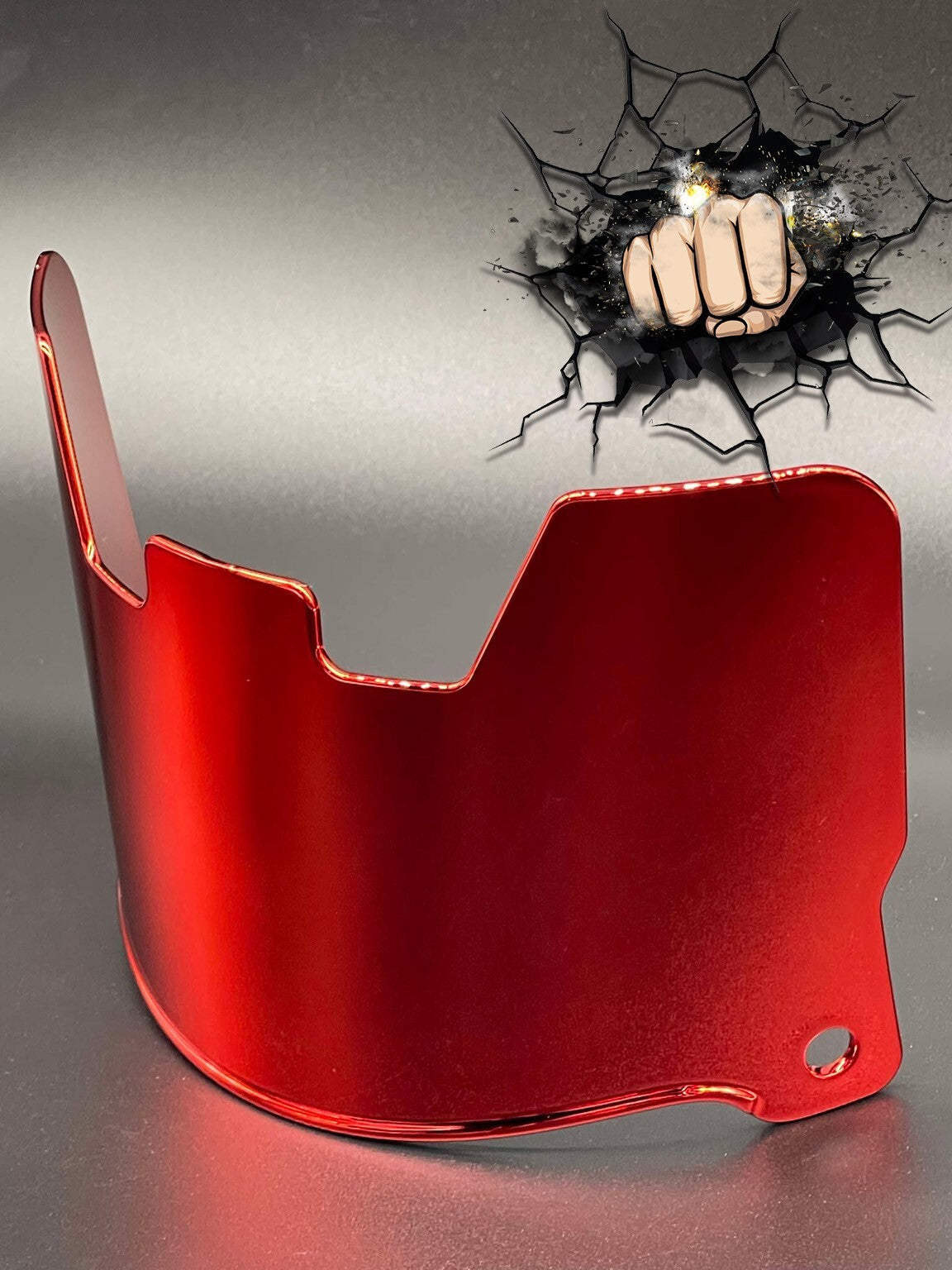 UV Chrome Plated Full Size Visor (Display Only) Replica,Speed,Schutt,Flex, Etc..