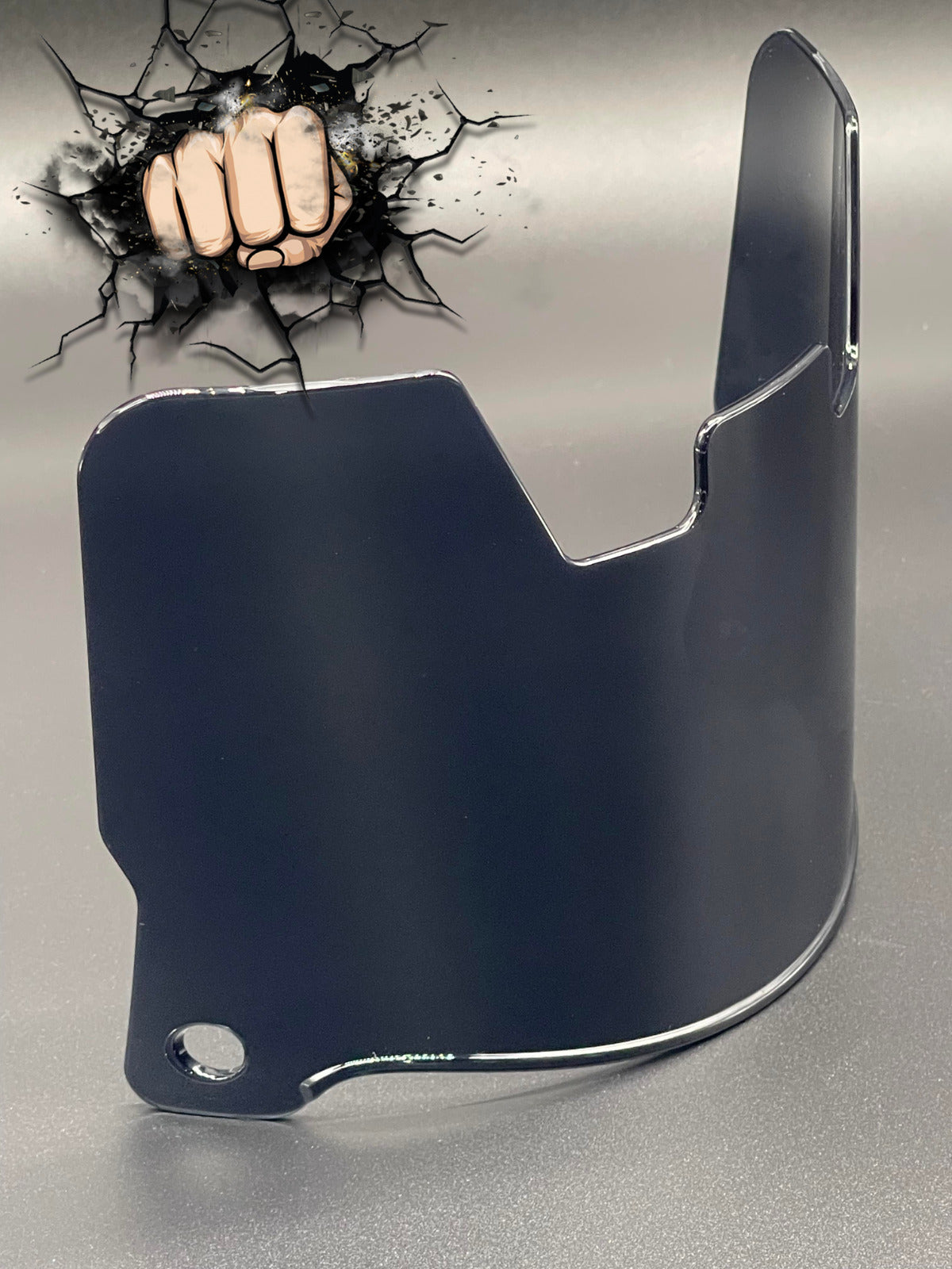 Clear Black Gloss Full Size Helmet Visor Replica/Speed/Flex Compatible